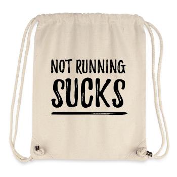 Nicht laufen ist echt blöd - Stanley/Stella recycelter Gym Bag - Naturweiß - Vorne