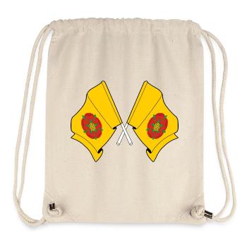 Crossed Flags Lancashire - Stanley/Stella Recycled Gym Bag - natural - Front