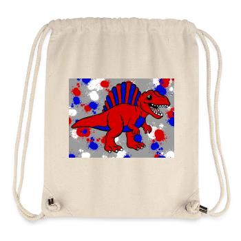 Spinosaurus dino - Stanley/Stella Recycled Gym Bag - natural - Front
