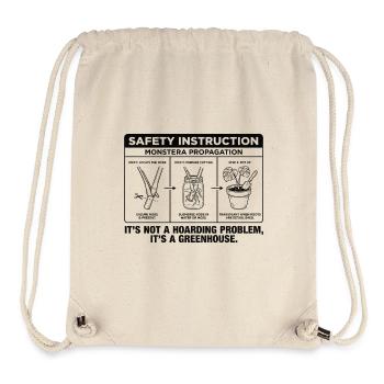 Monstera Propagation Guide: It's a Greenhouse, Not - Stanley/Stella Recycled Gym Bag - natural - Front