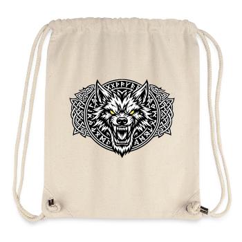 Fenrir-Wolf-Wikinger - Stanley/Stella recycelter Gym Bag - Naturweiß - Vorne