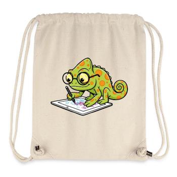 Chamäleon Digitaler Künstler Grafiktablet Masc - Stanley/Stella recycelter Gym Bag - Naturweiß - Vorne