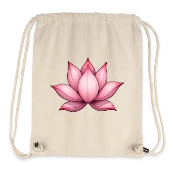 Lotusblume Seerose - Stanley/Stella recycelter Gym Bag - Naturweiß - Vorne