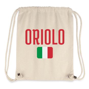 Oriolo Italian Flag - Stanley/Stella Recycled Gym Bag - natural - Front