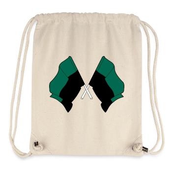 Texel Crossed Flags – Island Pride - Stanley/Stella recycelter Gym Bag - Naturweiß - Vorne