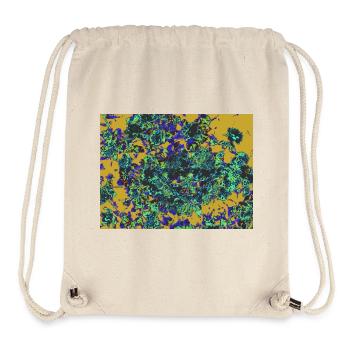 Neon Flowers Psychedelic Floral Design - Stanley/Stella Recycled Gym Bag - natural - Front
