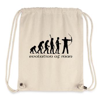 evolution_bogenschiessen_b - Stanley/Stella recycelter Gym Bag - Naturweiß - Vorne