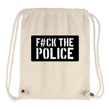 Fuck The Police - Sac à cordon recyclé Stanley/Stella - blanc naturel - Devant