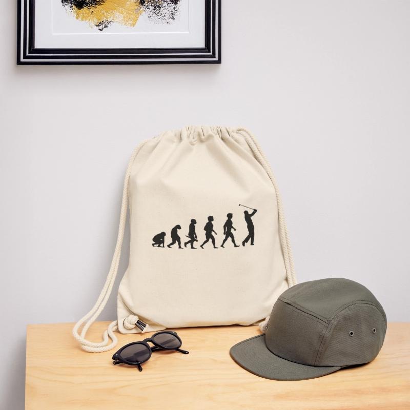 Evolution Golf Golfer Golfer Terrain de golf Sac à cordon recyclé Stanley/Stella
