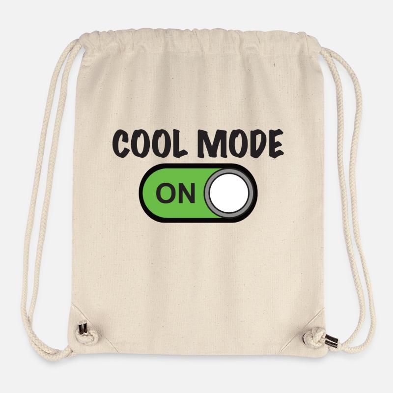 MODE COOL ON - Sac à cordon recyclé Stanley/Stella - blanc naturel