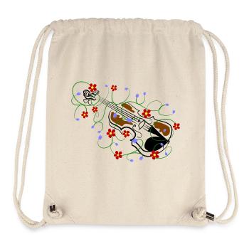 violine musik - Stanley/Stella recycelter Gym Bag - Naturweiß - Vorne