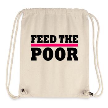 Feed the poor - Stanley/Stella Recycled Gym Bag - natural - Front