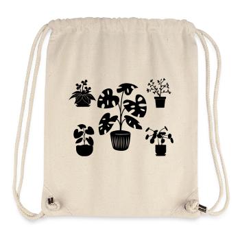 Zimmerpflanzen fünf - Stanley/Stella recycelter Gym Bag - Naturweiß - Vorne