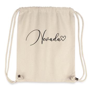 Nevada Schrift - Stanley/Stella recycelter Gym Bag - Naturweiß - Vorne
