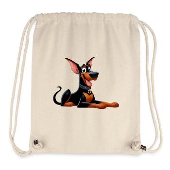 doberman - Sac à cordon recyclé Stanley/Stella - blanc naturel - Devant