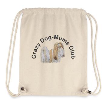 fou DogMoms Club Lhassa Apso - Sac à cordon recyclé Stanley/Stella - blanc naturel - Devant