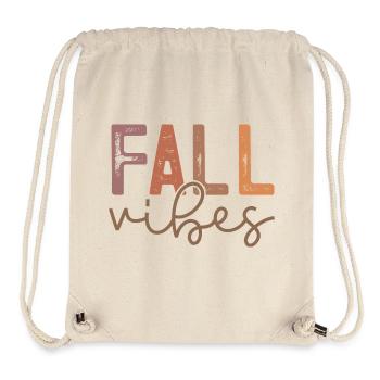 Herbstliche Vibes mit warmen Erdtönen - Stanley/Stella recycelter Gym Bag - Naturweiß - Vorne