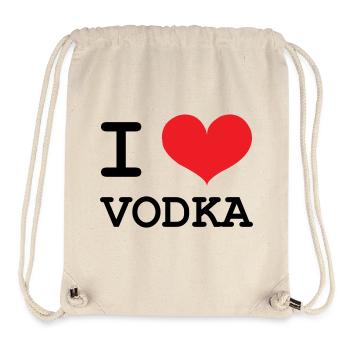 Ich liebe Wodka – Alkohol - Stanley/Stella recycelter Gym Bag - Naturweiß - Vorne