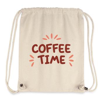 Coffee Time Couleurs Café - Sac à cordon recyclé Stanley/Stella - blanc naturel - Devant
