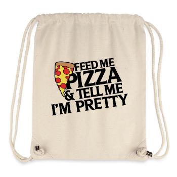 Pizza Slice Pop Art - Stanley/Stella recycelter Gym Bag - Naturweiß - Vorne