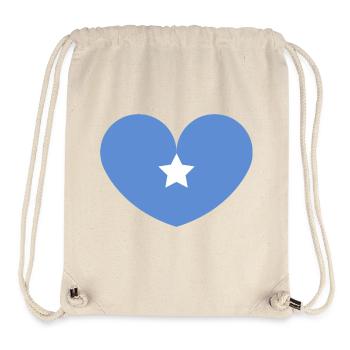 Somalia-Herzflagge - Stanley/Stella recycelter Gym Bag - Naturweiß - Vorne