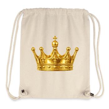 Goldene Krone Ornament - Stanley/Stella recycelter Gym Bag - Naturweiß - Vorne