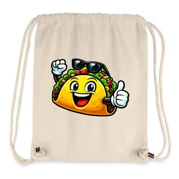 Fröhlicher Taco mit Sonnenbrille - Stanley/Stella recycelter Gym Bag - Naturweiß - Vorne