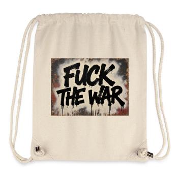 F**K THE WAR - Stanley/Stella Recycled Gym Bag - natural - Front