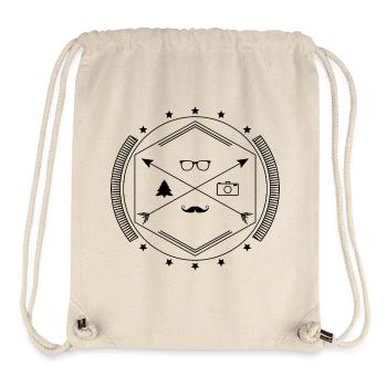 Hipster-like - Stanley/Stella Recycled Gym Bag - natural - Front