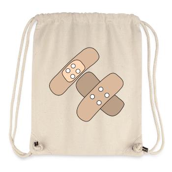 Pflaster, Wunde, Verletzung, Heilung, Geschenkidee - Stanley/Stella recycelter Gym Bag - Naturweiß - Vorne