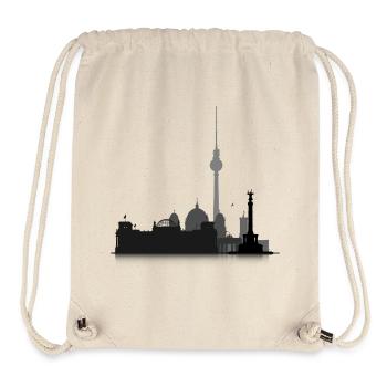 Cityscape Berlin - Stanley/Stella recycelter Gym Bag - Naturweiß - Vorne