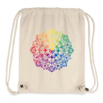 Flower Mandala - Stanley/Stella recycelter Gym Bag - Naturweiß - Vorne