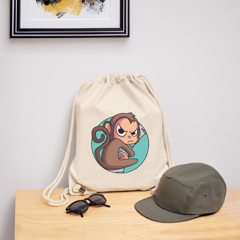 Monkey driven up the wall Stanley/Stella Recycled Gym Bag