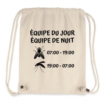 mouche, moustique - Sac à cordon recyclé Stanley/Stella - blanc naturel - Devant