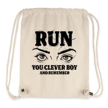 Run You Clever Boy - Stanley/Stella recycelter Gym Bag - Naturweiß - Vorne