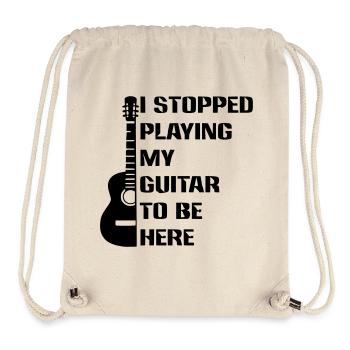 I stopped playing guitar to be here # - Stanley/Stella Recycled Gym Bag - natural - Front