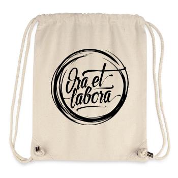 Ora et labora - Stanley/Stella Recycled Gym Bag - natural - Front