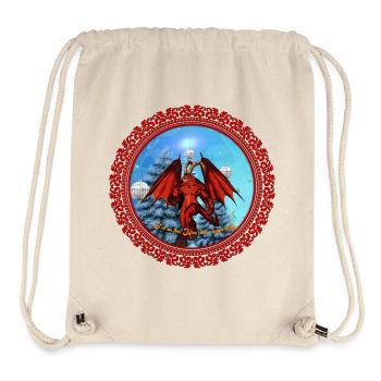 Design de Noël amusant - Sac à cordon recyclé Stanley/Stella - blanc naturel - Devant