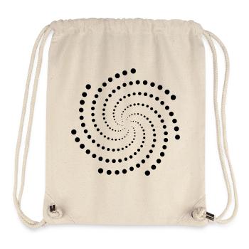 Punkte Strudel - Stanley/Stella recycelter Gym Bag - Naturweiß - Vorne