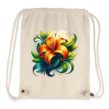 Strahlende BlüteGross - Stanley/Stella recycelter Gym Bag - Naturweiß - Vorne
