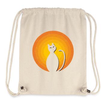 Cat Vintage Orange - Stanley/Stella Recycled Gym Bag - natural - Front