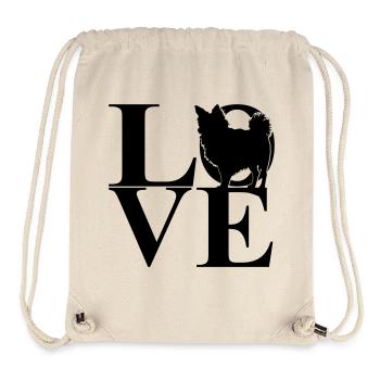 Chihuahua Love Dog Motif - Stanley/Stella Recycled Gym Bag - natural - Front