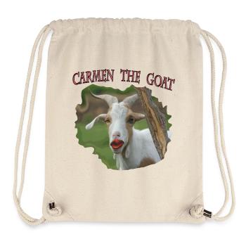 Carmen the goat Ziege Parodie die Geissens - Stanley/Stella recycelter Gym Bag - Naturweiß - Vorne