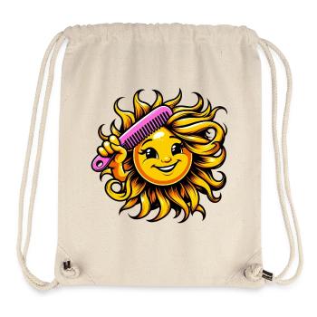 Sonne - Stanley/Stella recycelter Gym Bag - Naturweiß - Vorne