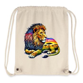 Lion - Stanley/Stella Recycled Gym Bag - natural - Front