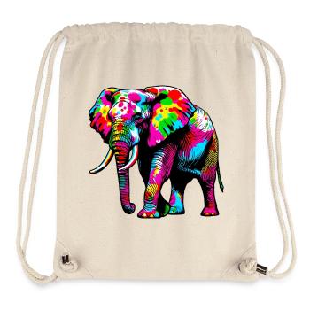 Elefant - Stanley/Stella recycelter Gym Bag - Naturweiß - Vorne