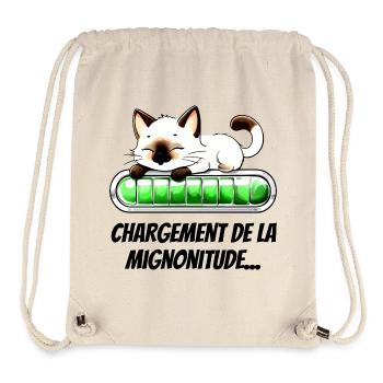 Loading Cuteness - Adorable Cat - Stanley/Stella Recycled Gym Bag - natural - Front