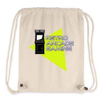 Retro-Arcade-Spiele - Stanley/Stella recycelter Gym Bag - Naturweiß - Vorne