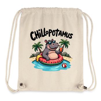 Chillopotamus – das entspannteste Nilpferd der Wel - Stanley/Stella recycelter Gym Bag - Naturweiß - Vorne