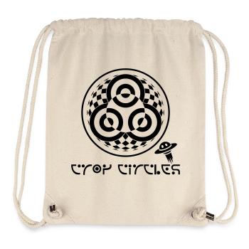 Psychedelischer Dreifaltigkeits-Kornkreis - Stanley/Stella recycelter Gym Bag - Naturweiß - Vorne